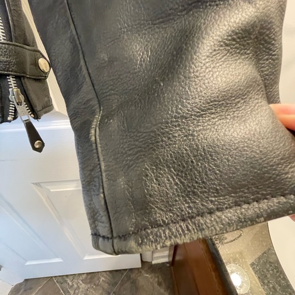 Leather club genuine leather jacket, size 42 - Picture 7 of 11